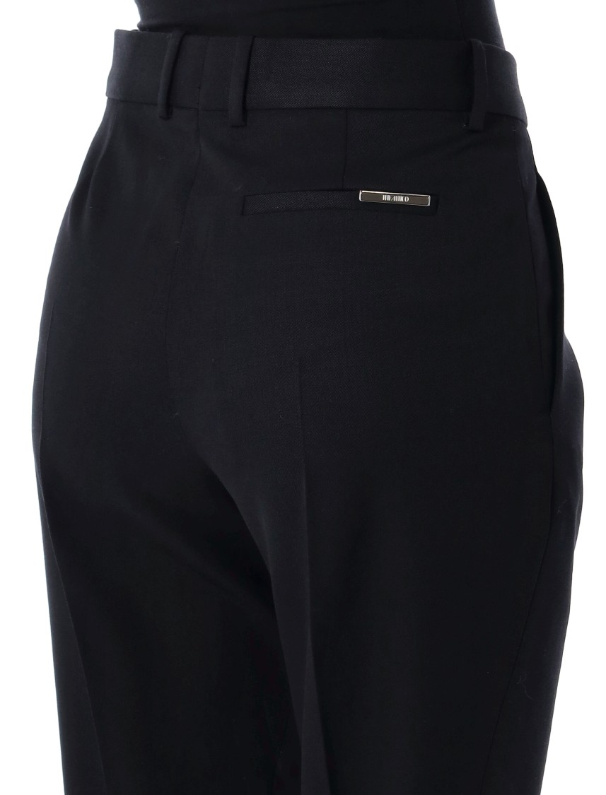 Attico Women's Low-waisted Trousers In Black