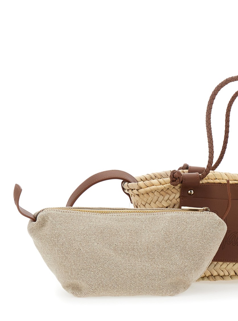 Shop Castaã±er Castaner Campania Mini/152' Brown Tote Bag
