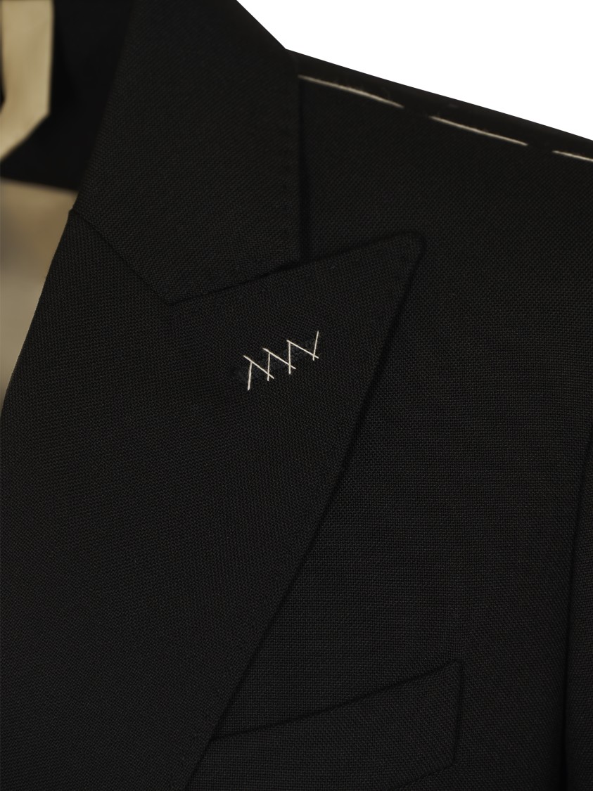Max Mara Tailored Black Jacket With Double-breasted Design In Black