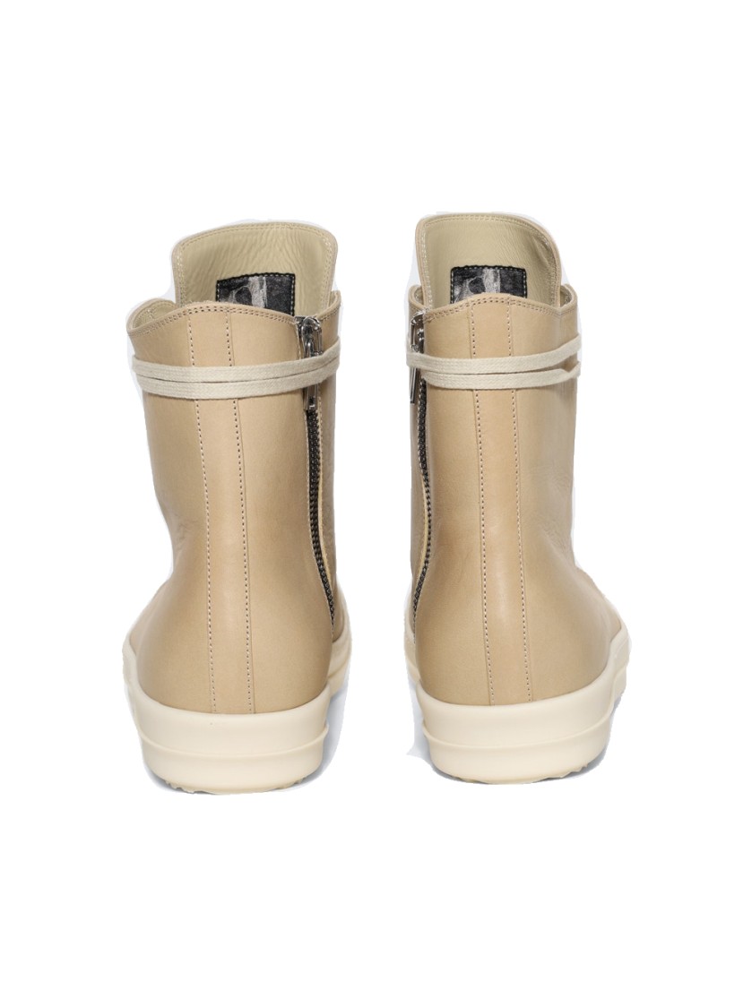 Rick Owens Hollywood High Top Sneakers Parchment And Milk In Neutrals