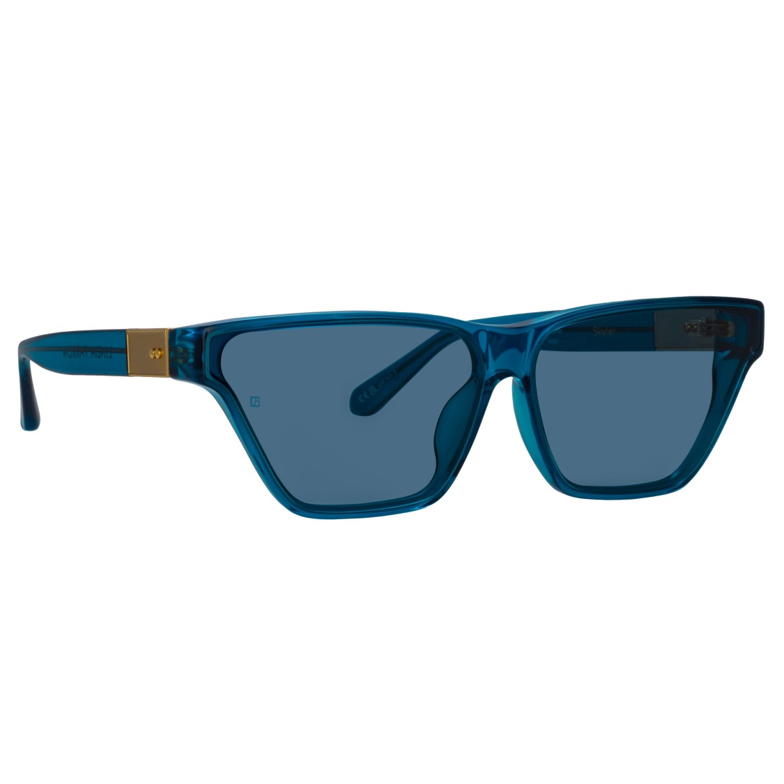 Linda Farrow Skyler Cateye Sunglasses In Bl