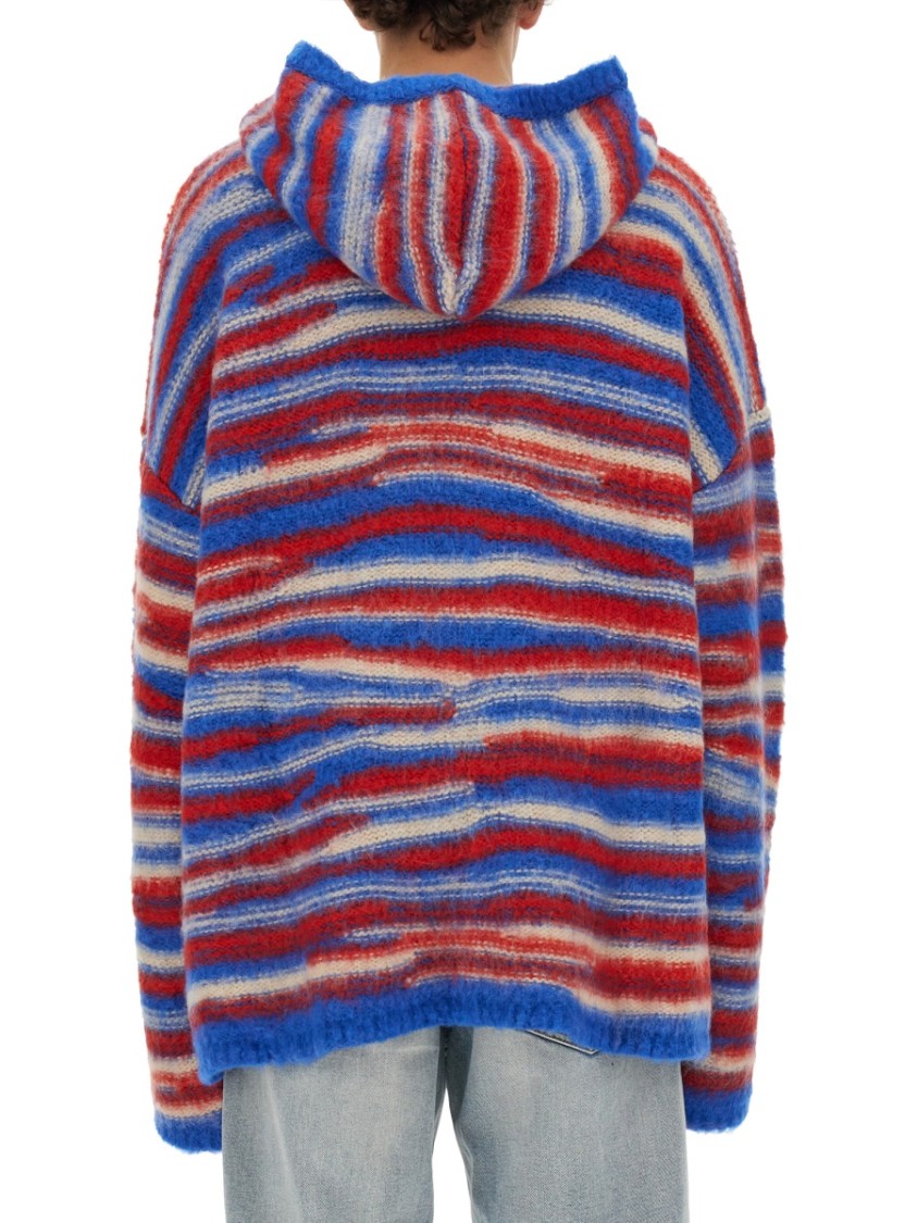 Erl Gradient Knitted Oversized Hoodie
