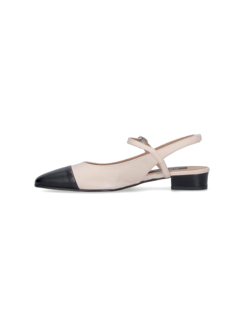 CAREL CAREL "OCEANO" SLINGBACK MULES – BEIGE 