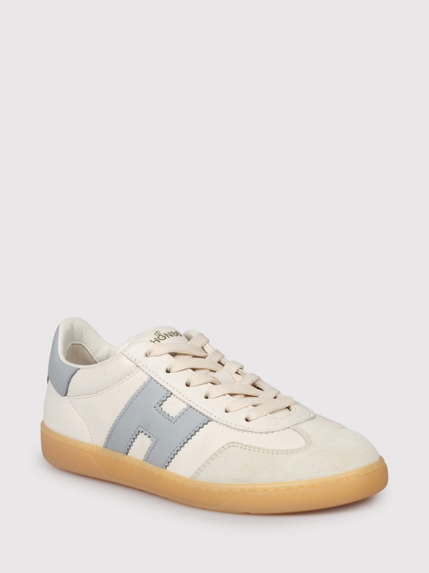 Hogan Cool Suede-trimmed Leather Sneakers
