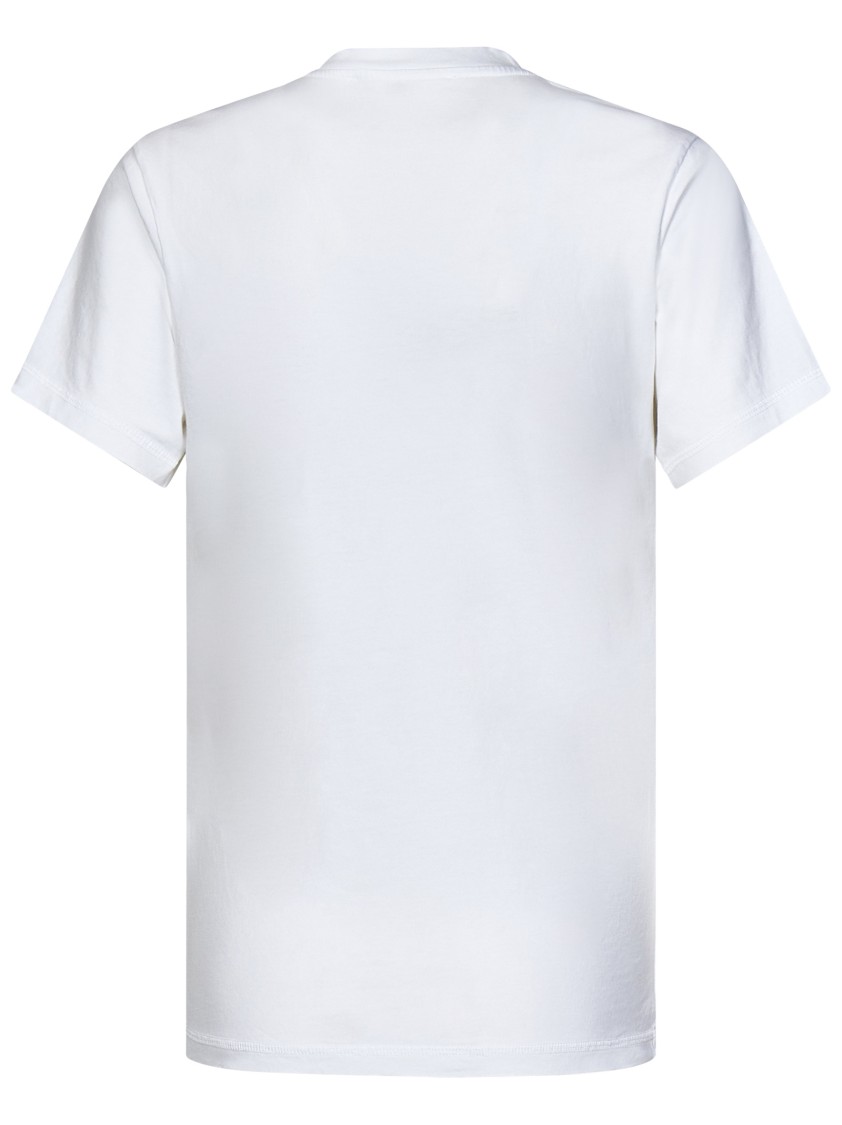 Victoria Beckham Womens White Logo-print Regular-fit Organic-cotton Jersey T-shirt Xl In White