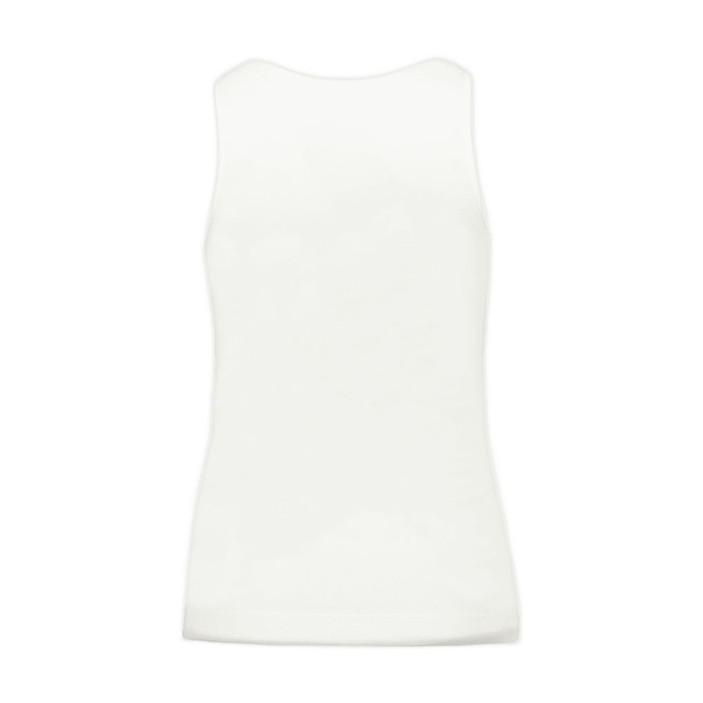 Simone Rocha Ruffle Frill Tank Top In White