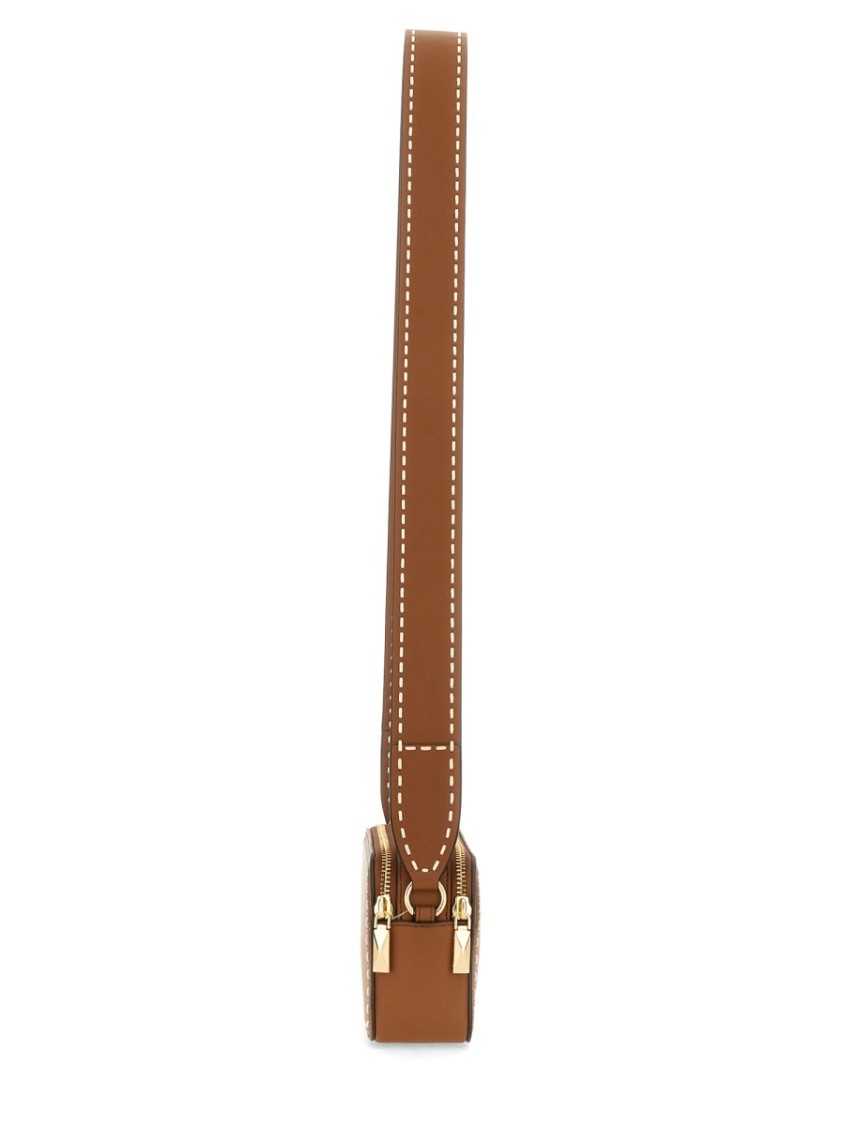 Shop Michael Michael Kors Rectangular Small Camera Bag In Brown