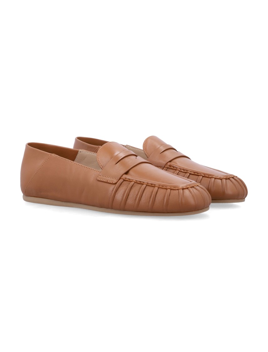 Stuart Weitzman Almond Toe Leather Lace-up Shoes