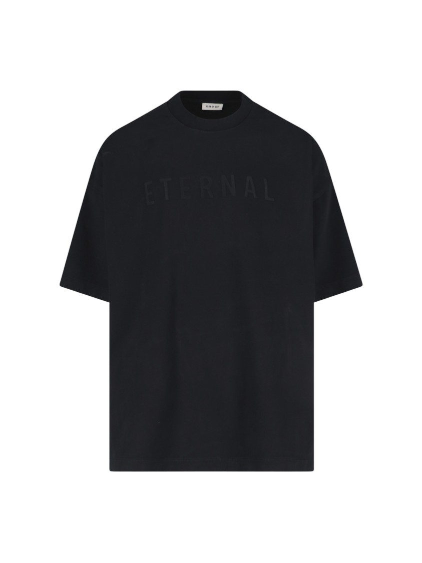 FEAR OF GOD FEAR OF GOD BLACK RELAXED FIT T-SHIRT 