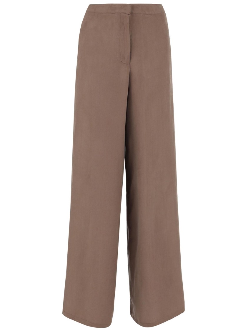 パンツ Blumarine Loose-Fit Gabardine Trousers With Concealed Blumarine Loose-fit Gabardine Trousers With Concealed