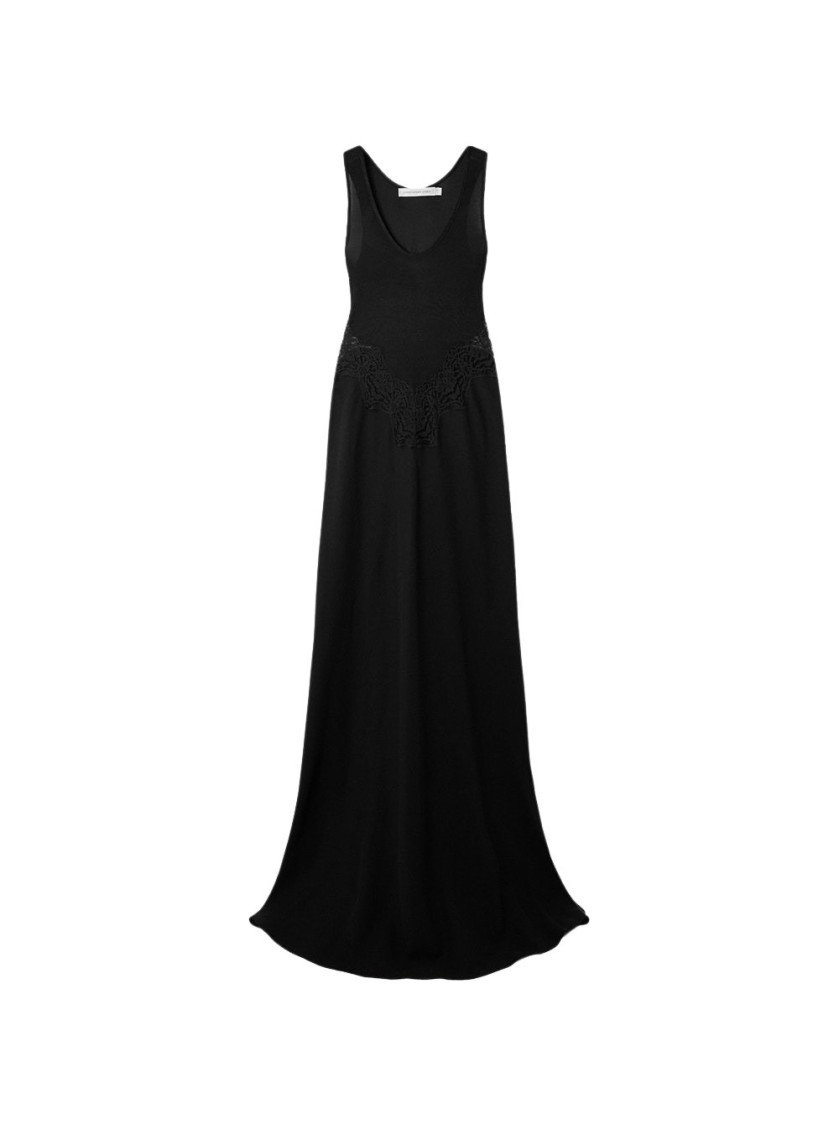 Christopher Esber Verna Lace-trimmed Maxi Dress In Black