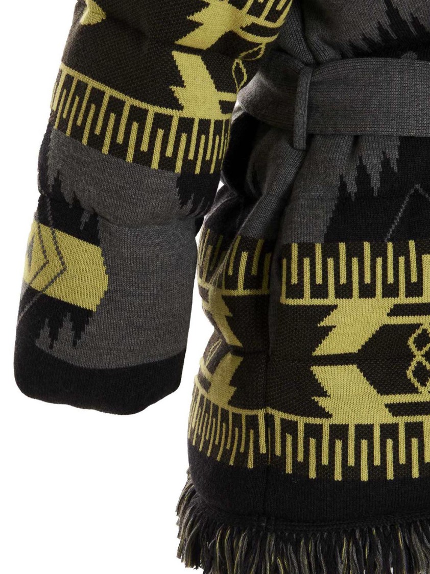 Alanui Icon Puffer Jackets Multicolor In Gray