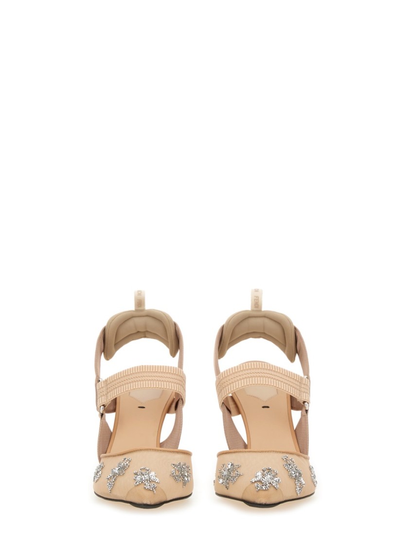 Fendi Women's Slingback Hummingbird Lite Pumps