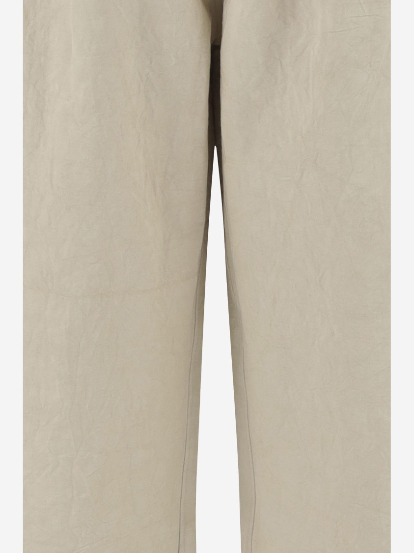 Shop Lauren Manoogian Cotton And Linen Jumper Pants In Neutrals