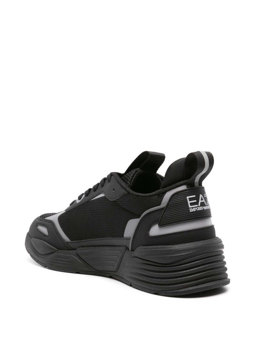 Ea7 Emporio Armani Modern Black Trainers In Black