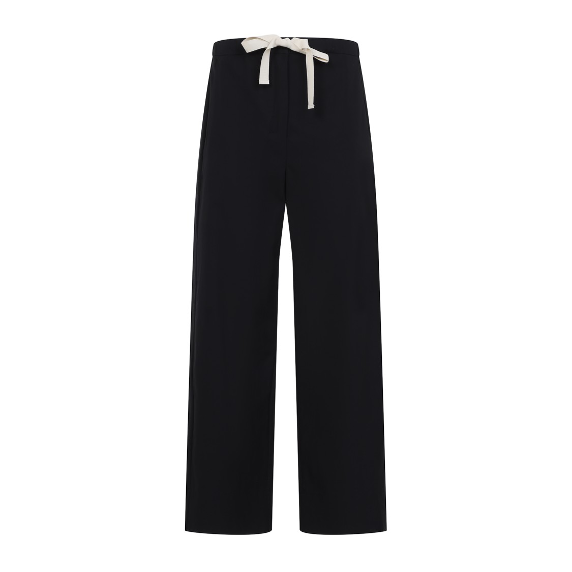 MAX MARA MAX MARA WIDE-LEG PANTS WITH COMFORTABLE WAISTBAND AND CONTRASTING DRAWSTRING
