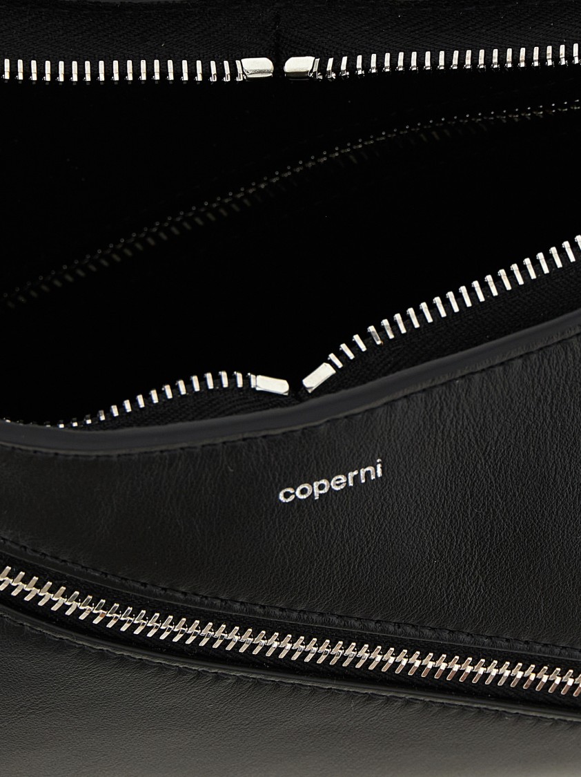 Coperni Calf-leather Shoulder Bag In Black