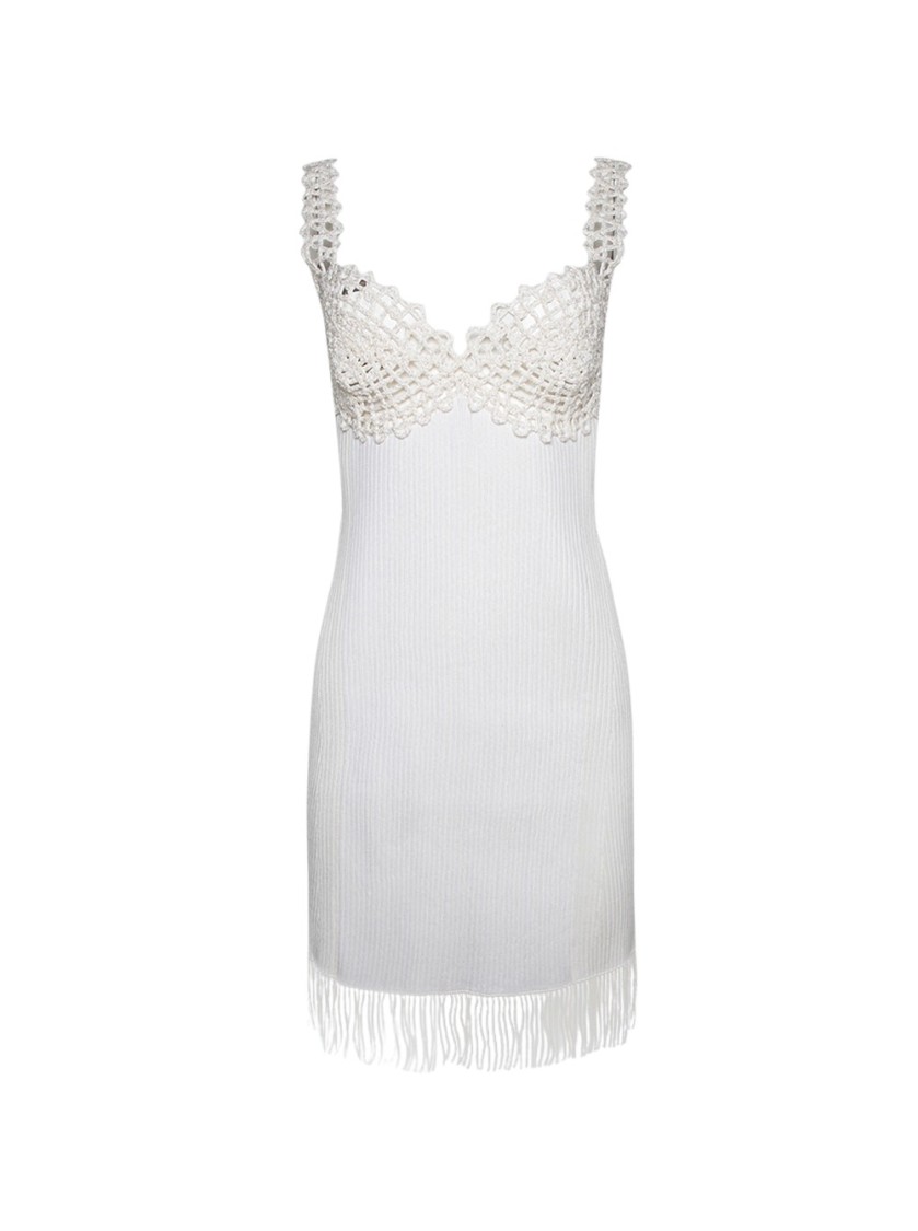 PROENZA SCHOULER PROENZA SCHOULER RIB KNIT LACE DRESS