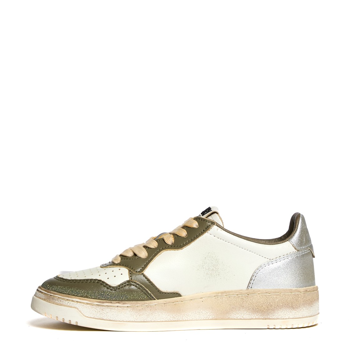 Autry Vintage Inspired Low-top Sneakers With Textured Accents In Multicolor