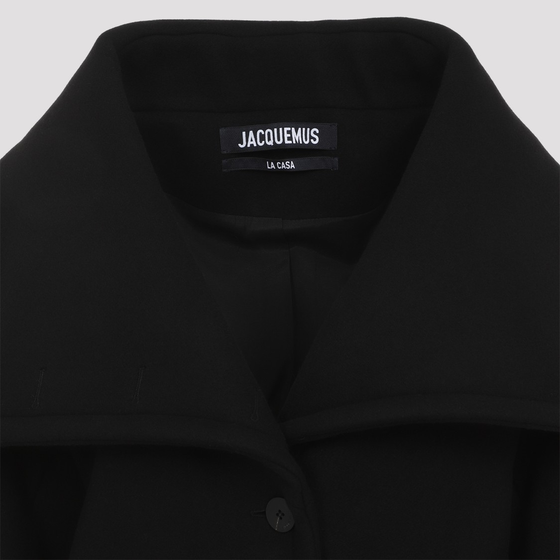 Jacquemus Le Caban Caruso Coat Short in Black | THE LIST