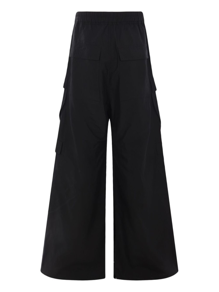 Drkshdw Relaxed Fit Black Shorts With Elasticated Drawstring And Cargo Pockets