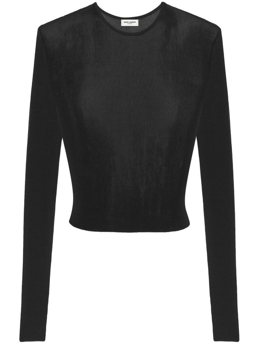 Saint Laurent T-shirts Black In Black