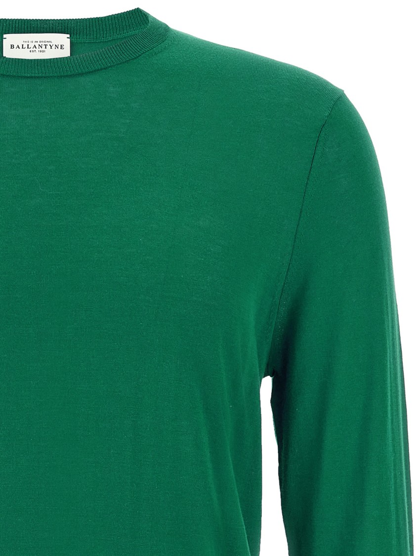 Ballantyne R Neck Sweaters And Cardigans In Green