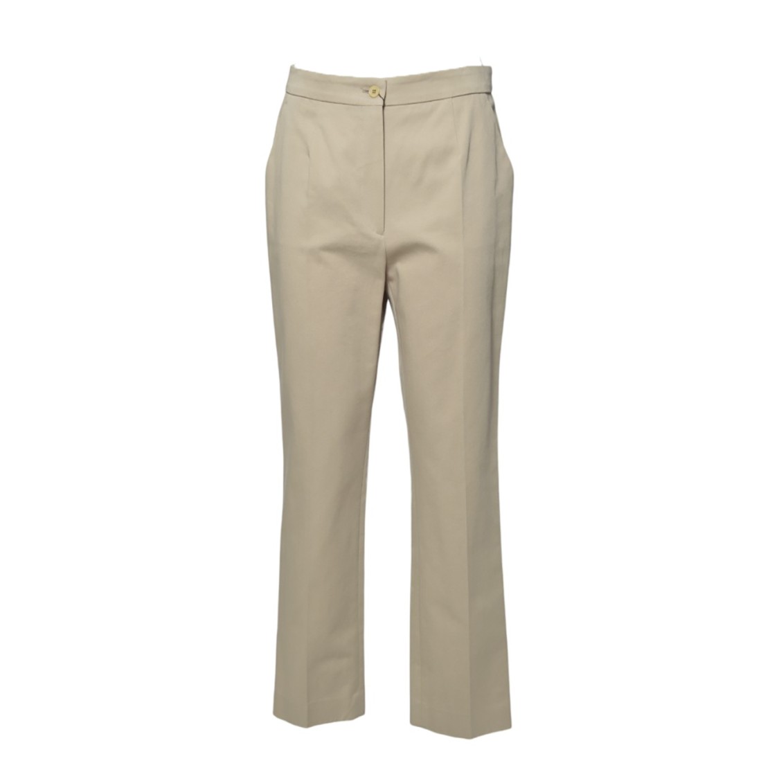 Shop Etro Beige Straight Trousers