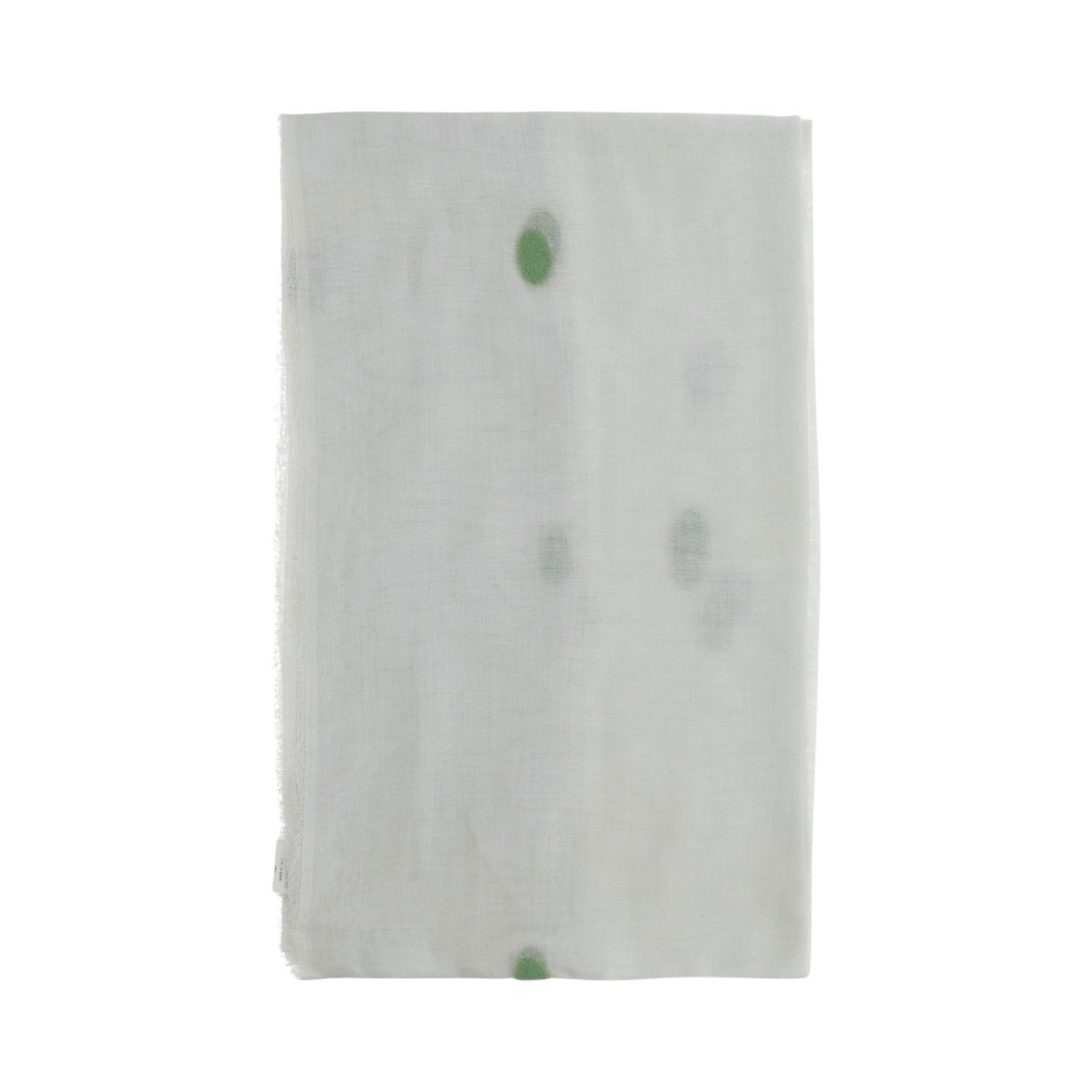 Faliero Sarti New Bonghino Silk Blend Scarf With Polka Dot Pattern In White