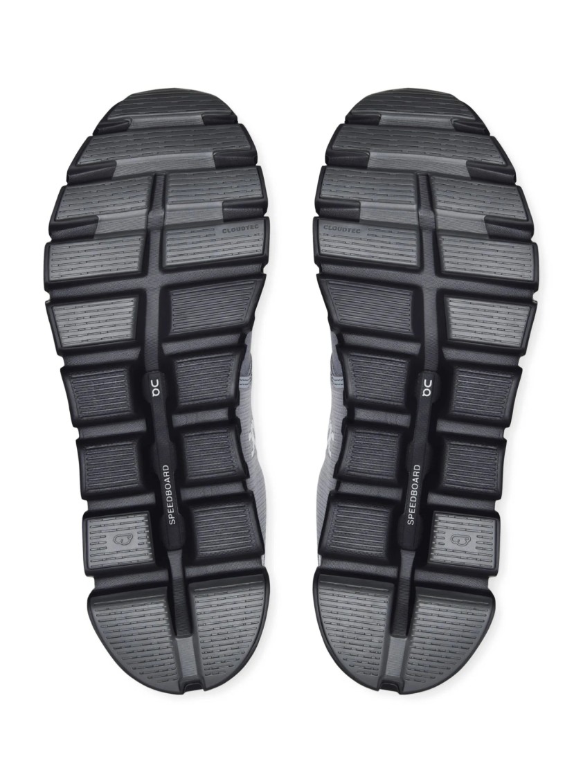 On Textured Grey Sneakers With Streamlined Silhouette In Gray