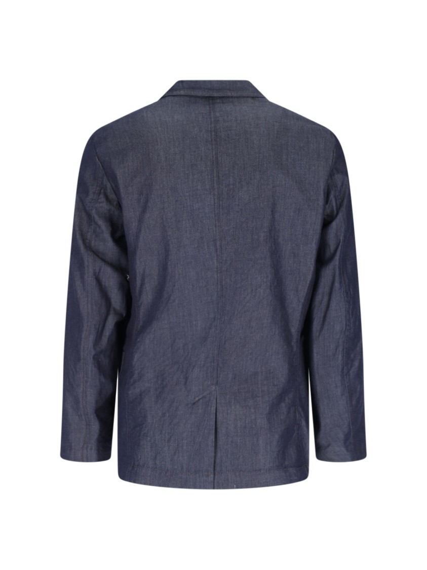 Paul Smith Tailored Jacket With Notch Lapel And Vent In Blue