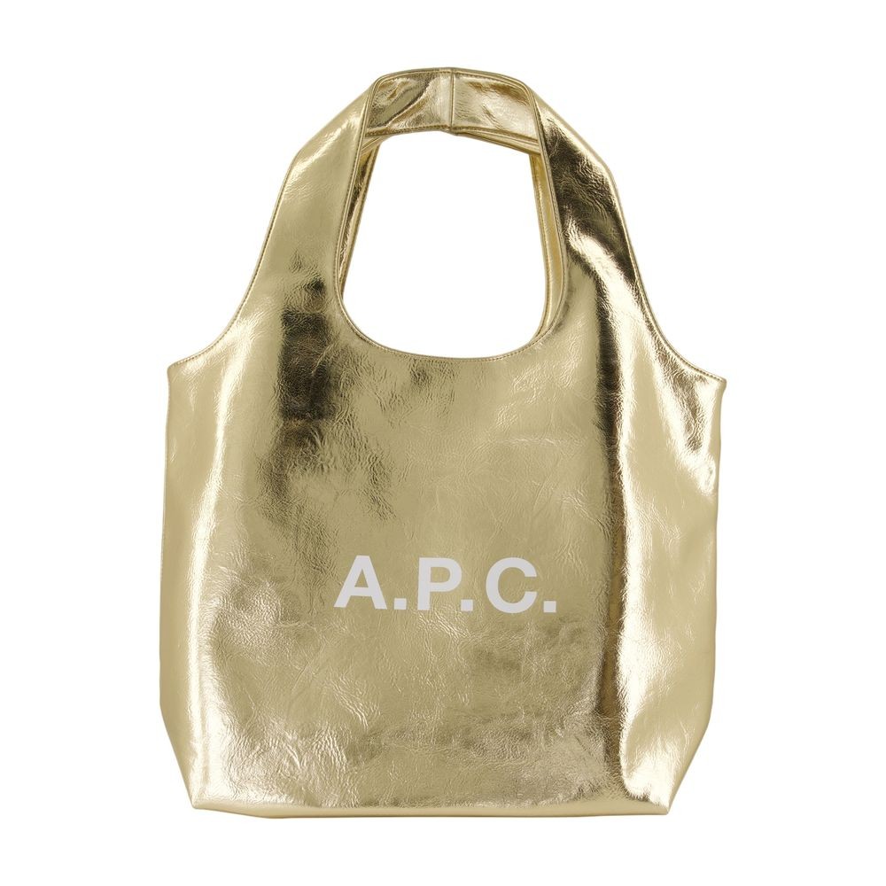 Apc A.p.c. Ninon Shopper Bag In Gold