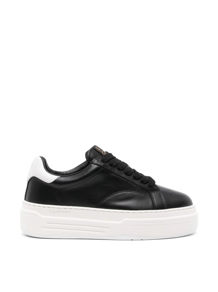 Lanvin Ddb0 Platform Sneakers In Neutral