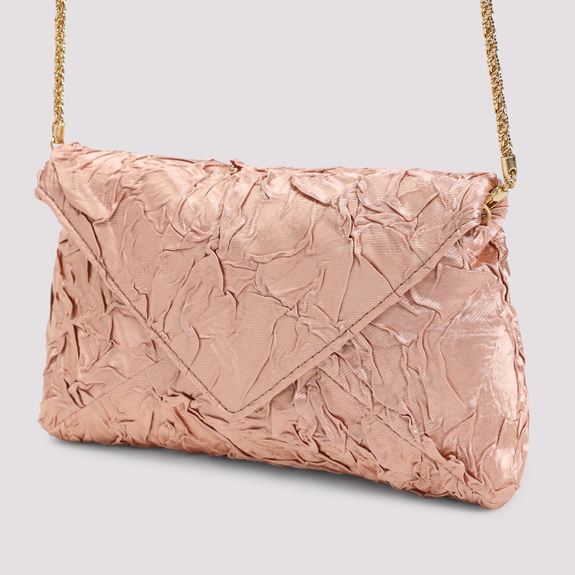 Shop Dries Van Noten Crinkled Envelope Clutch