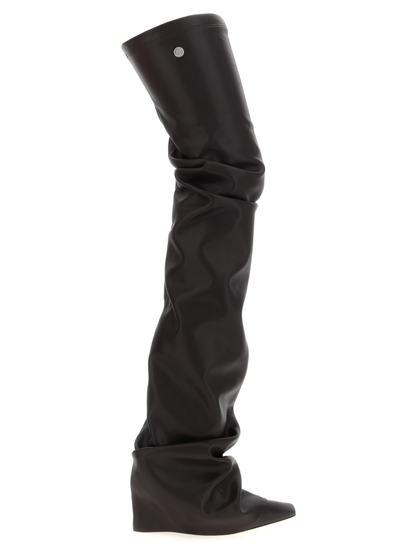 Attico Robin Over The Knee Boot In Black