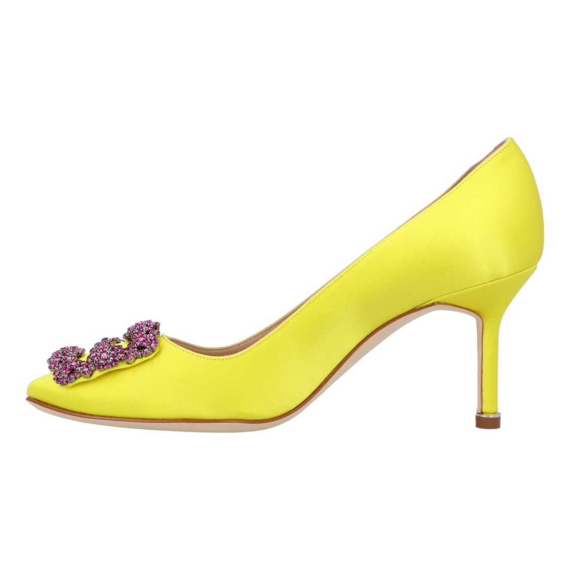 Manolo Blahnik Hangisi 70mm Leather Pumps