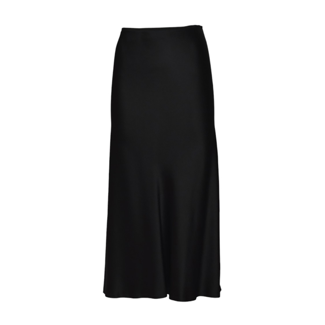 MAISON MARGIELA MAISON MARGIELA BLACK VISCOSE SATIN MAXI SKIRT