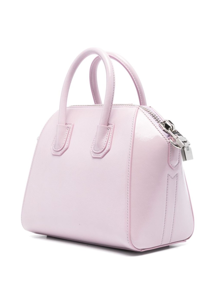 Givenchy Orchid Purple Shoulder Bag With Adjustable Strap And Zip Closure