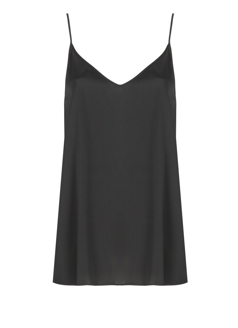 Shop Antonelli Black Silk Top