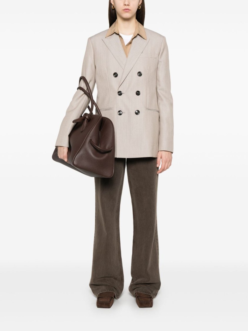 Ami Alexandre Mattiussi Double-breasted Blazer In Neutrals