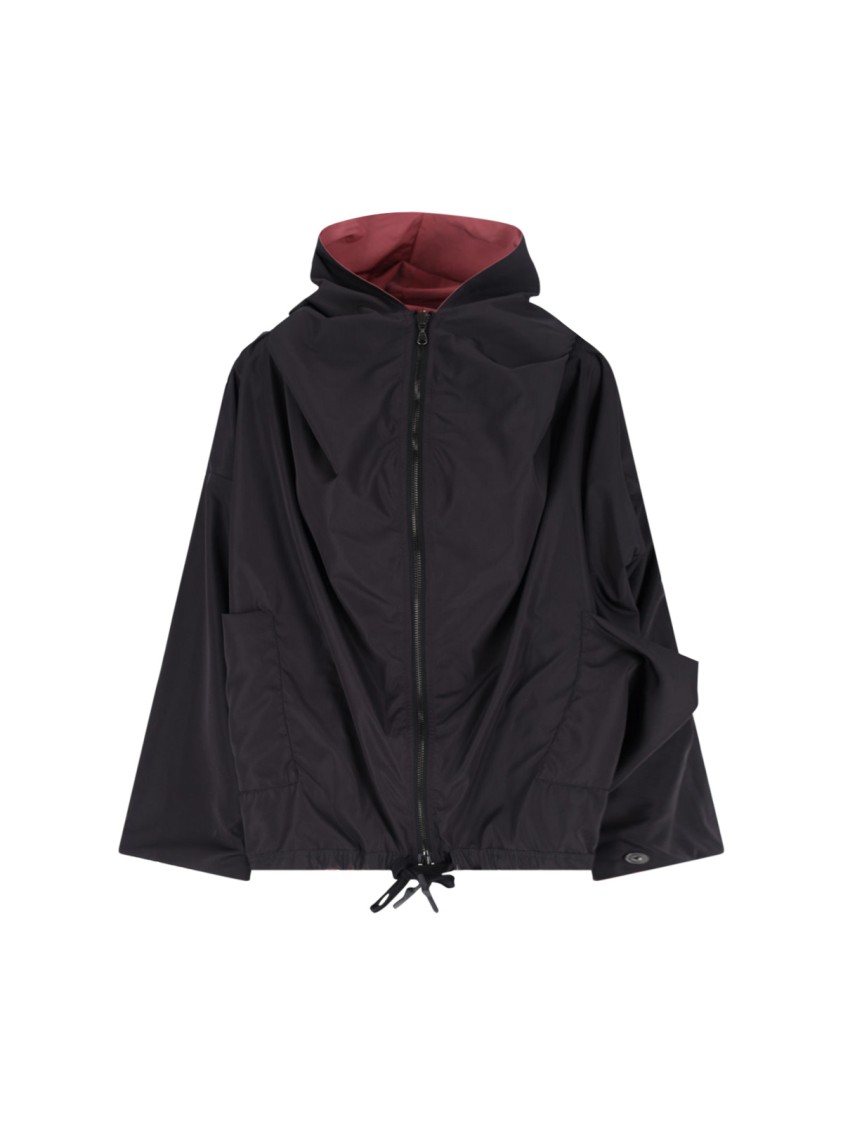 Kimono Rain Reversible Rain Jacket – Pink/black