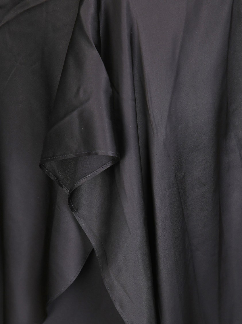 Acne Studios Asymmetric Midi Skirt In Black
