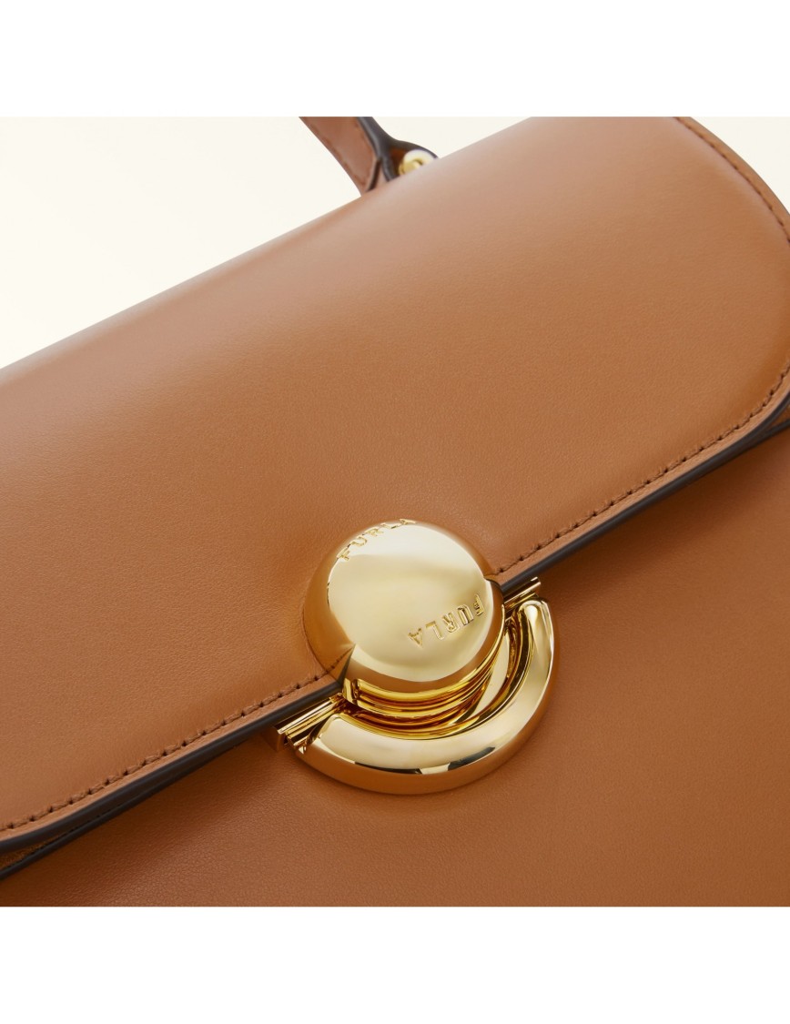 Furla Sfera S Handbag In Leather Color Leather In Brown