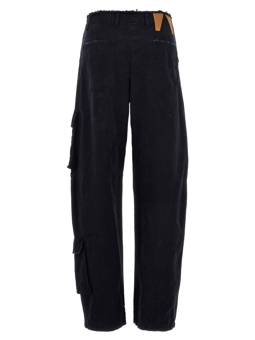 Darkpark Navy Rosalind Cargo Pants In Black