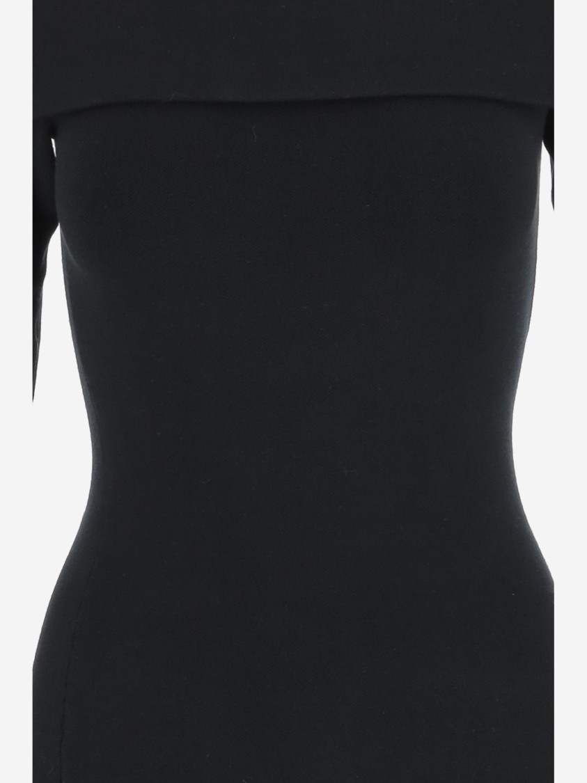 By Malene Birger Long-sleeve Bennie Midi Dress In Black
