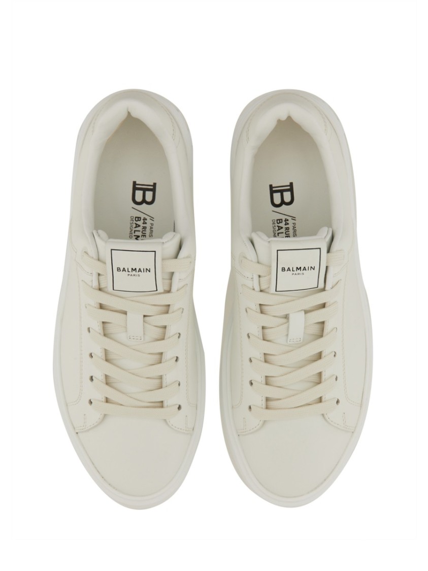 Balmain Leather Court Sneakers For Women