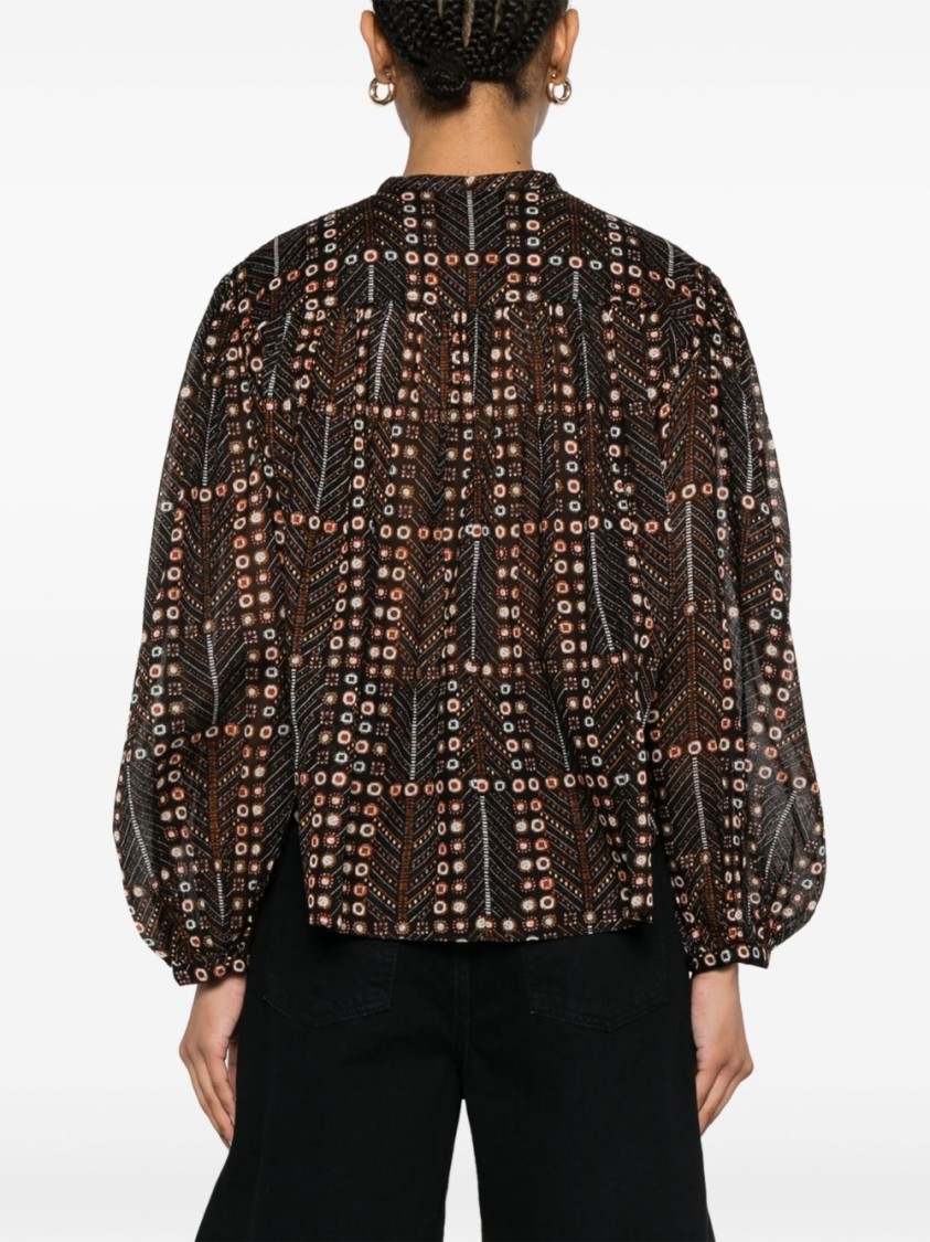 Isabel Marant Étoile Marant Etoile Women Salika Printed Cotton Top