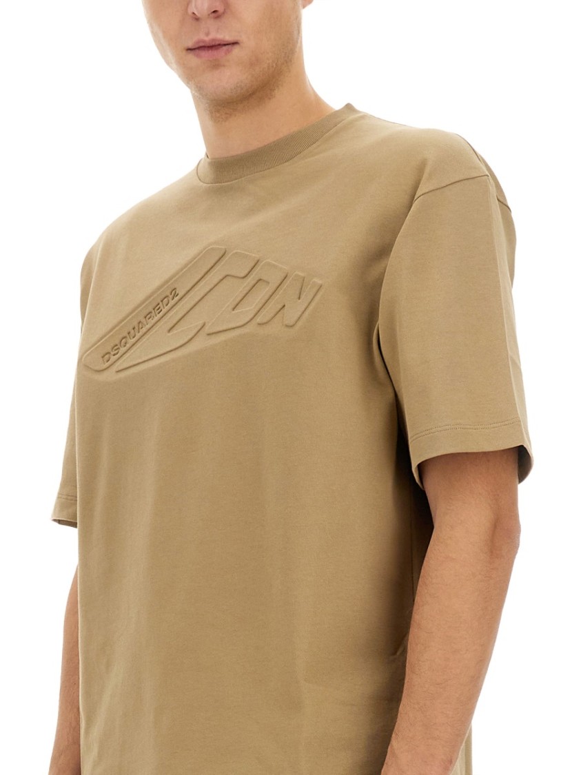 Dsquared2 Dsquared Men "icon New Generation" T-shirt In Neutrals