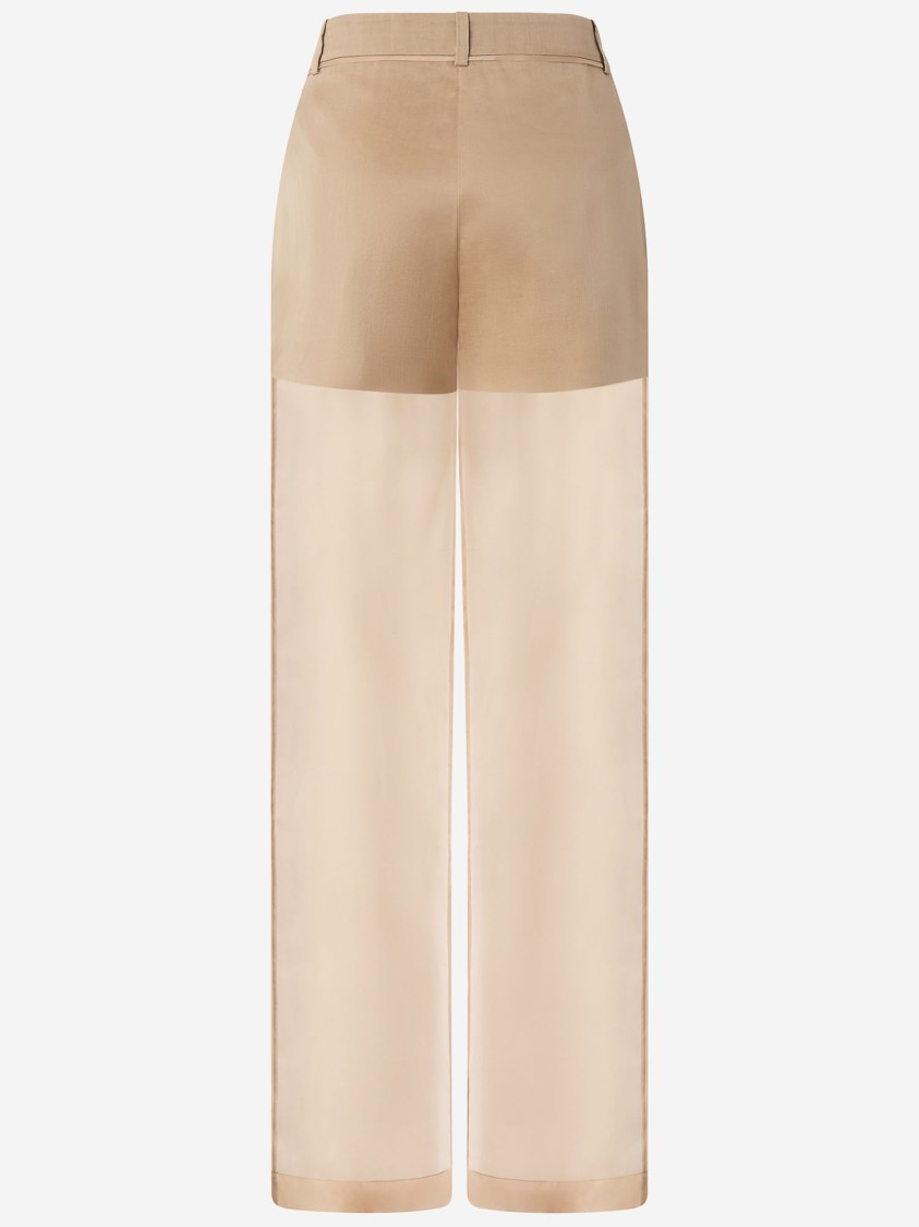 Pinko Beige Semi-transparent Pants