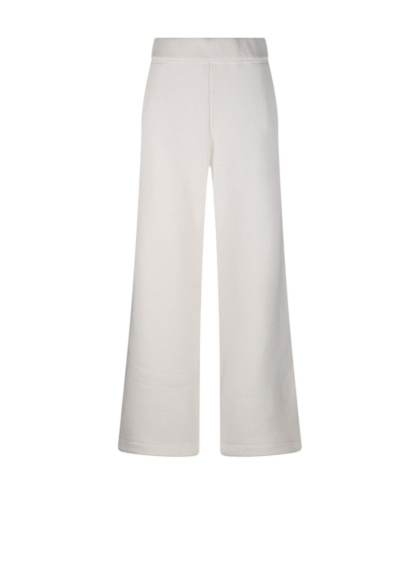 Max Mara Pure Tay Jogging Pants In White